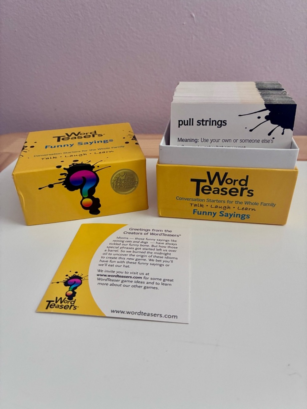 Word Teasers Funny Sayings card game